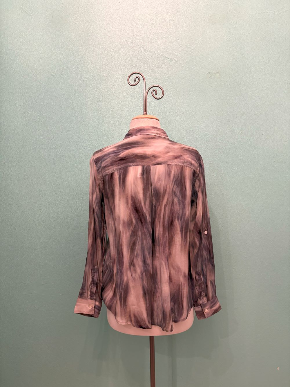 GREYED BUTTONDOWN BLOUSE-APNY