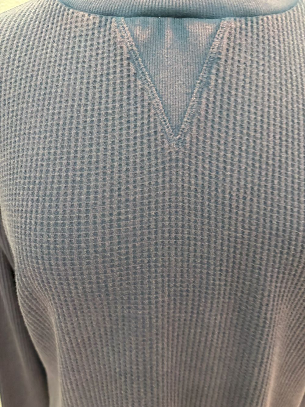 L/S WAFFLE HOODIE-FANTA-SEA-MODODOC