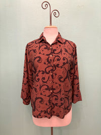 SWIRL CROP EASY SHIRT-COLA-CUT LOOSE