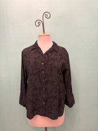 SWIRL CROP EASY SHIRT-ETAN-CUT LOOSE