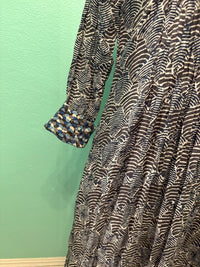 JOT DRESS-NAVY PRINT-DRESS ADDICT