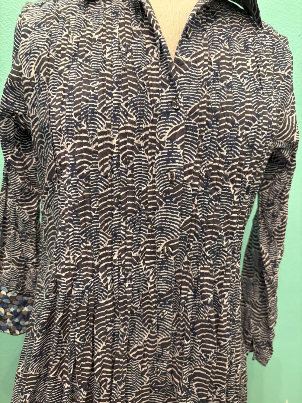 JOT DRESS-NAVY PRINT-DRESS ADDICT