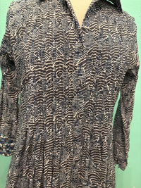 JOT DRESS-NAVY PRINT-DRESS ADDICT