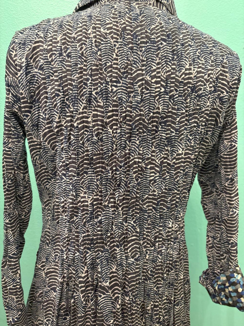 JOT DRESS-NAVY PRINT-DRESS ADDICT