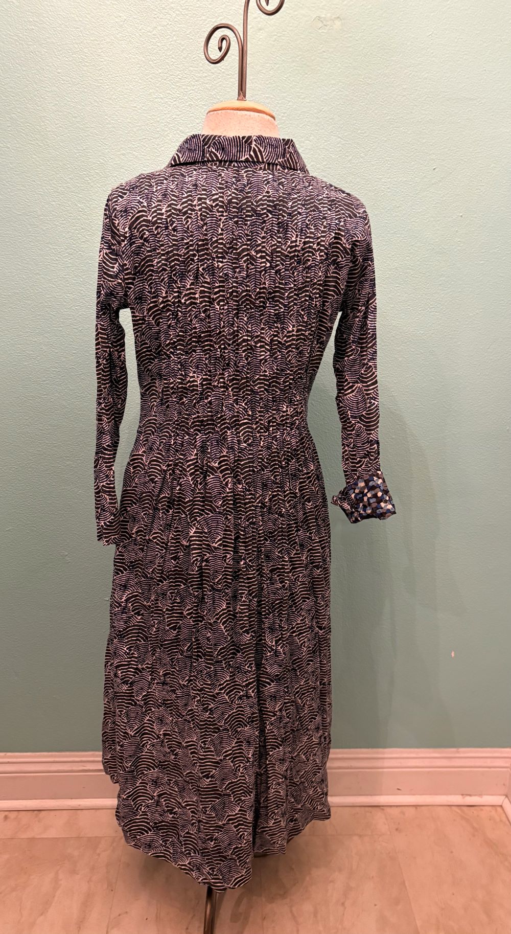 JOT DRESS-NAVY PRINT-DRESS ADDICT