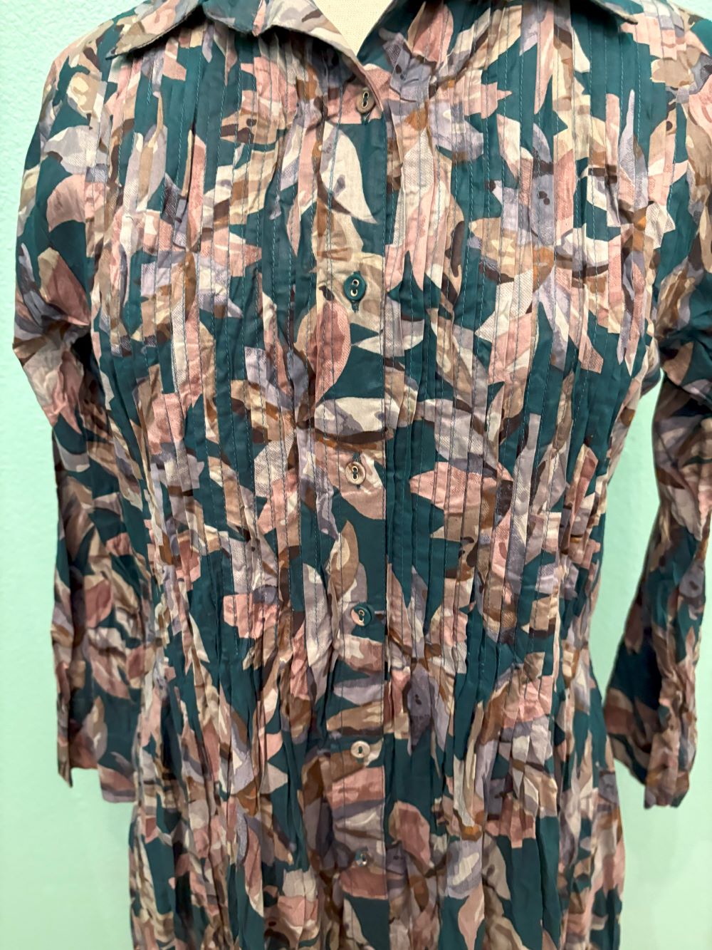 JOT DRESS-TEAL FLORA-DRESS ADDICT