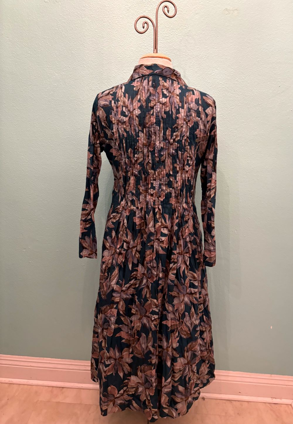 JOT DRESS-TEAL FLORA-DRESS ADDICT