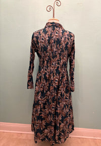 JOT DRESS-TEAL FLORA-DRESS ADDICT