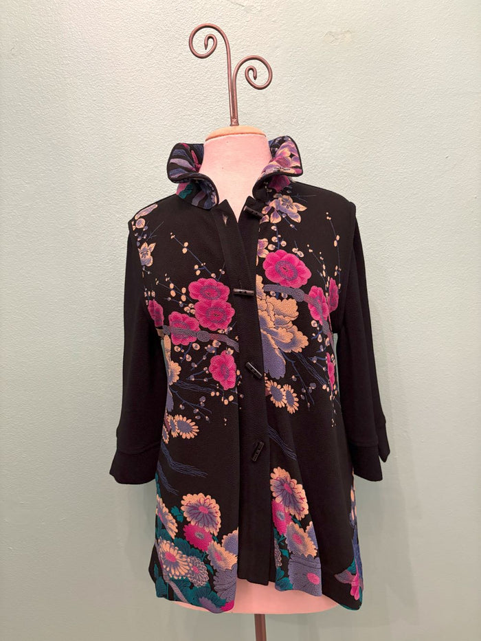 LONG PUPLE GARDEN WIRE COLOR JACKET-MOONLIGHT