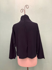 FUNNEL JACKET-INDIGO-ELEVEN STITCH DESIGN