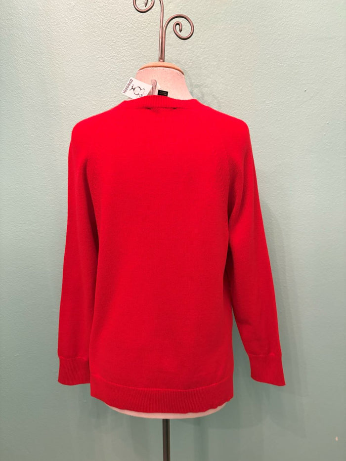 CREW KNIT SWEATER-SCARLET-RENUAR