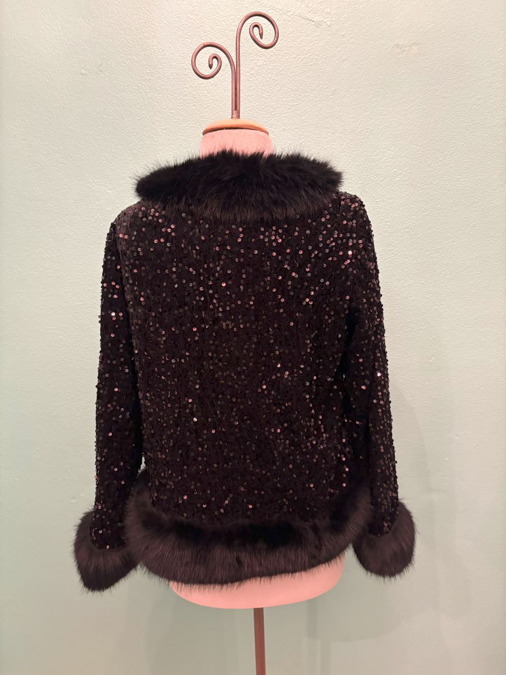 VELVET AND SEQUIN JACKET-ARIS A