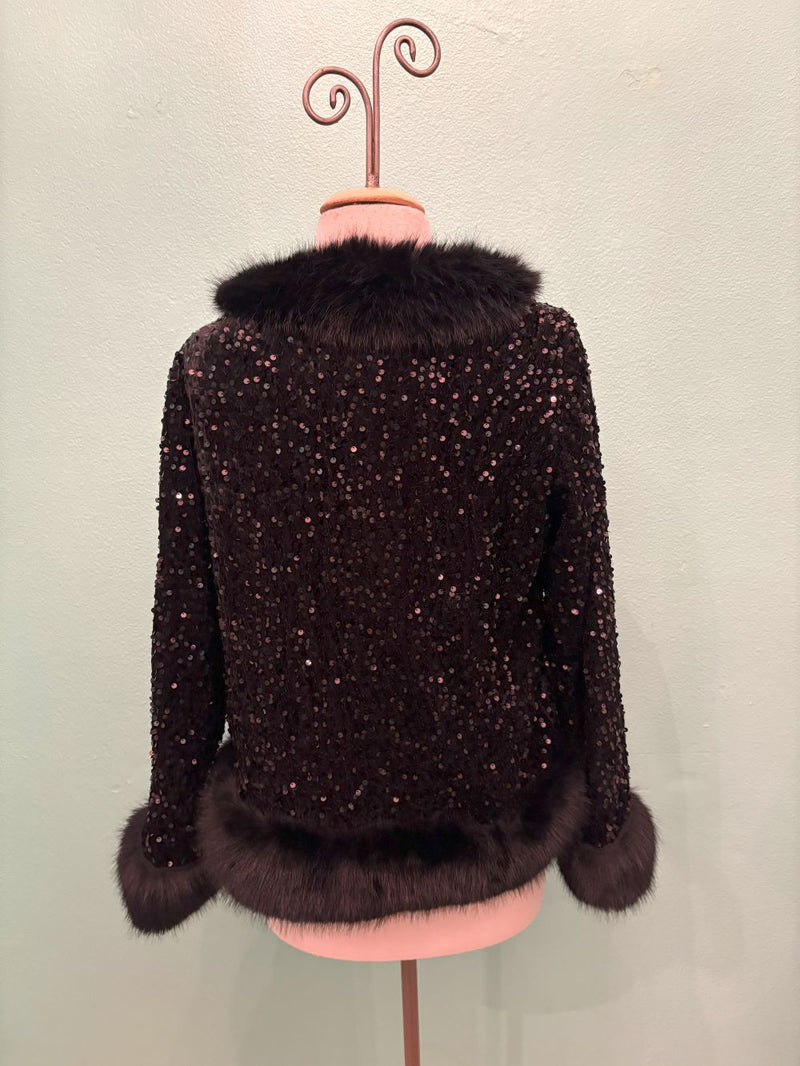 VELVET AND SEQUIN JACKET-ARIS A