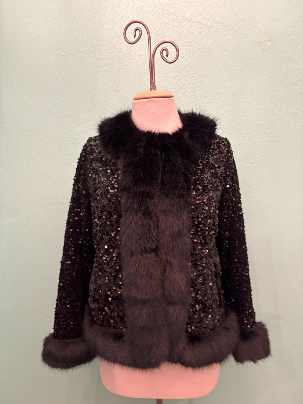 VELVET AND SEQUIN JACKET-ARIS A