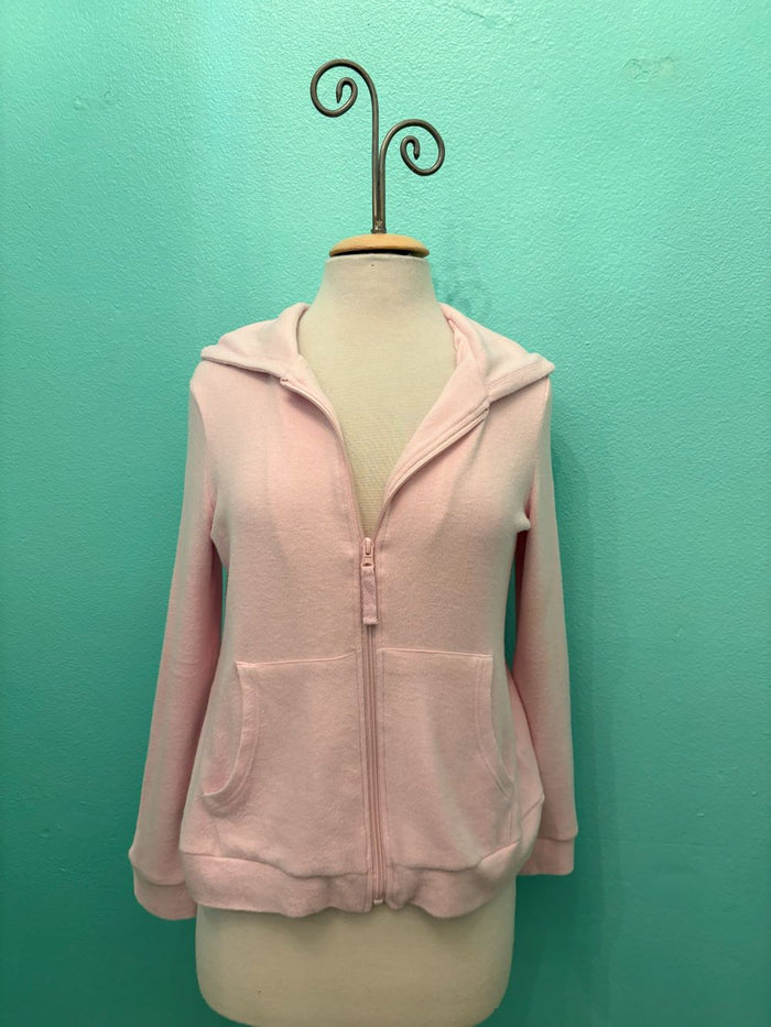 COZY ZIP HOODIE COMFORT COLLECTION-PINK-LA CERA