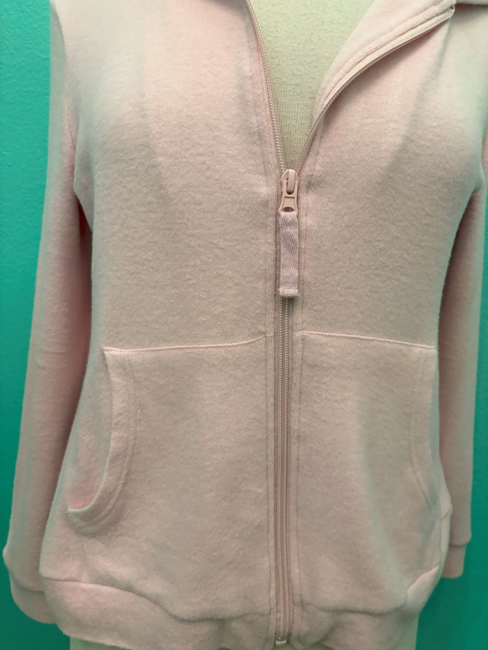 COZY ZIP HOODIE COMFORT COLLECTION-PINK-LA CERA