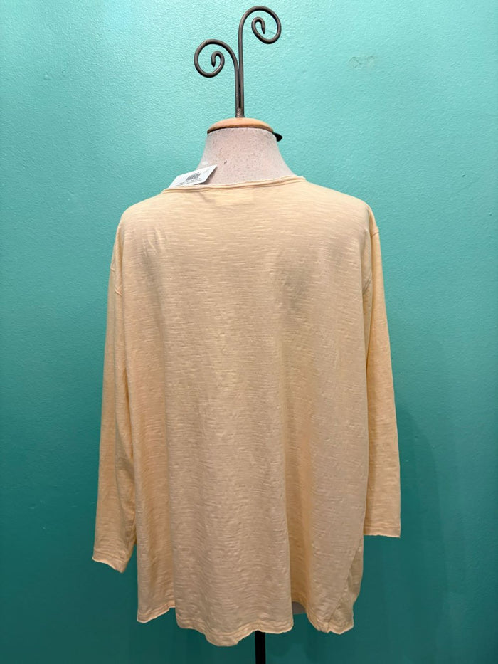 VINTAGE FLOWER PRINT TEE-PAPER LACE