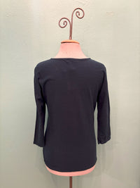 3/4 SLEEVE TUCK TEE-ETAN-CUT LOOSE