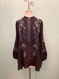 ROMILLY TUNIC-BLACK-JOHNNY WAS