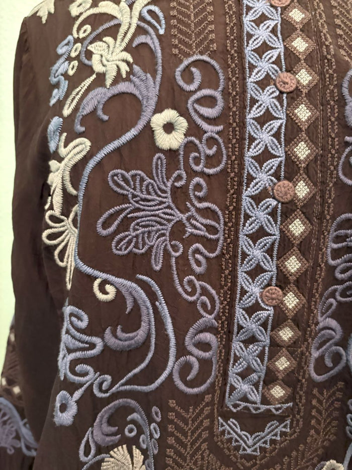 ROMILLY TUNIC-BLACK-JOHNNY WAS