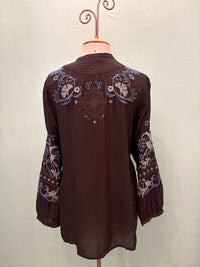 ROMILLY TUNIC-BLACK-JOHNNY WAS