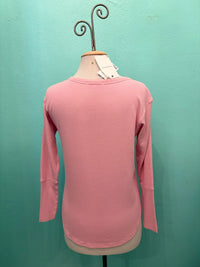 L/S THERMAL CREW NECK-PEARLY PINK-MODODOC