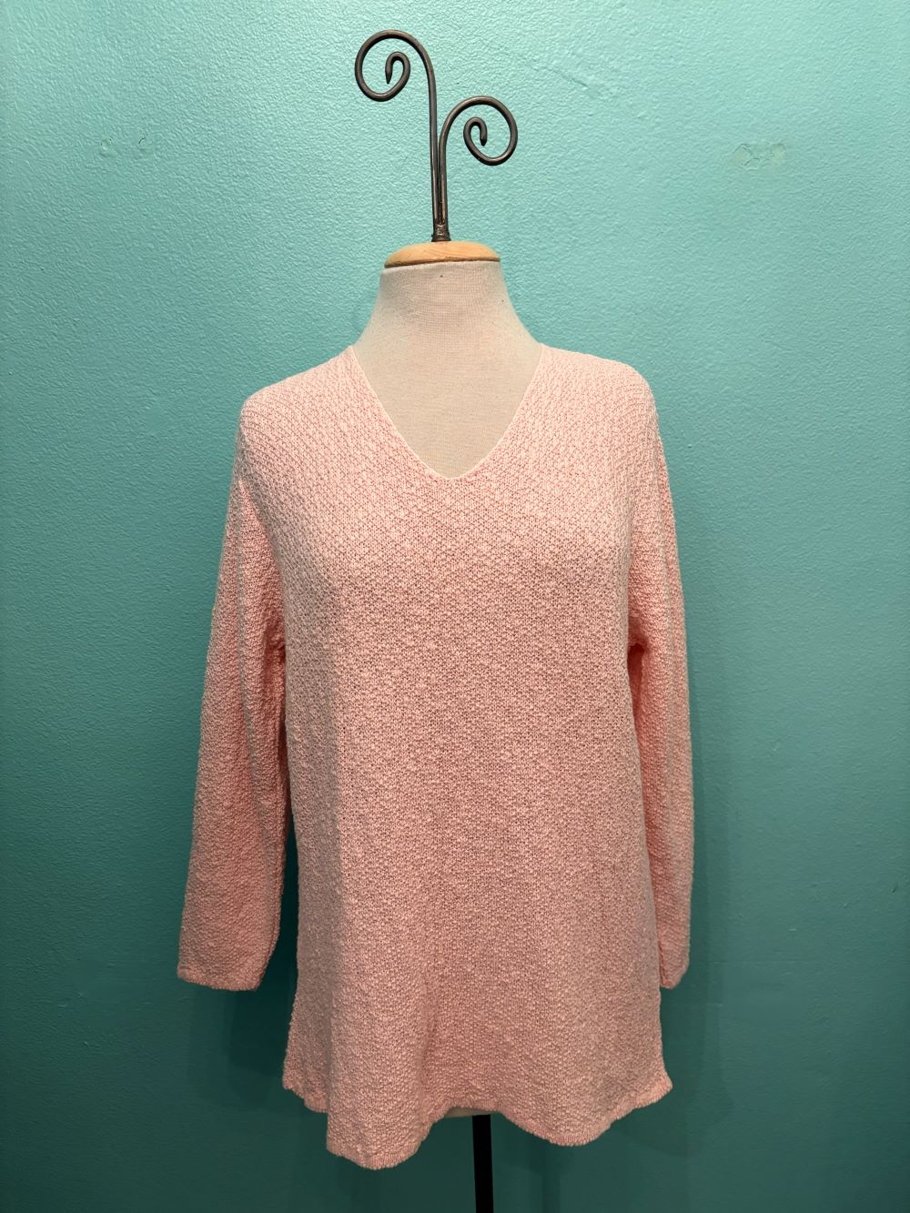 V-NECK SCRAMBLE KNIT 100% COTTON - AVALIN