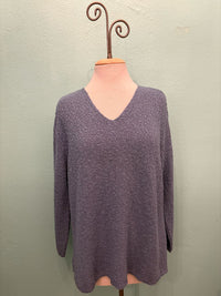 V-NECK SCRAMBLE KNIT 100% COTTON - AVALIN
