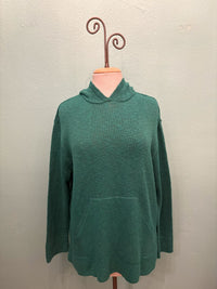 SLUB COTTON HOODIE WITH POCKET-AVALIN