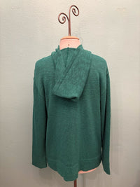 SLUB COTTON HOODIE WITH POCKET-AVALIN