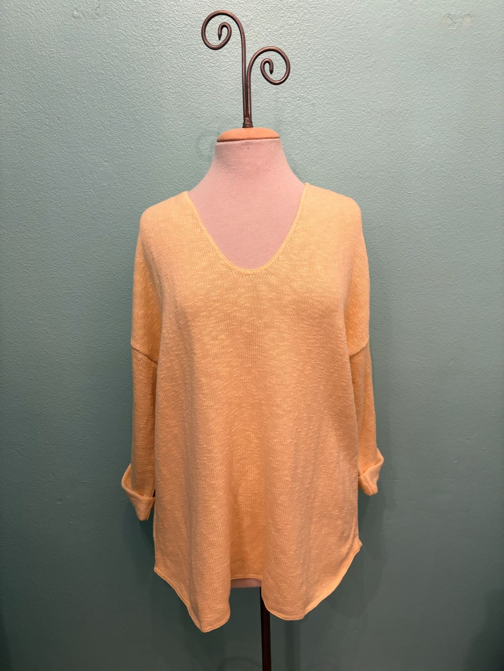 FAVORITE SWEATER V-NECK SLUB 100% COTTON - AVALIN