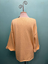 FAVORITE SWEATER V-NECK SLUB 100% COTTON - AVALIN