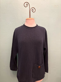 ROLL NECK BUTTON POCKET 100% COTTON -AVALIN