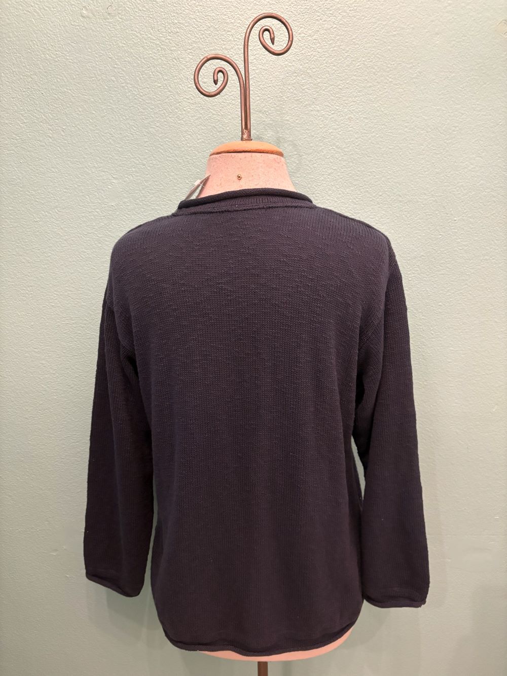 ROLL NECK BUTTON POCKET 100% COTTON -AVALIN