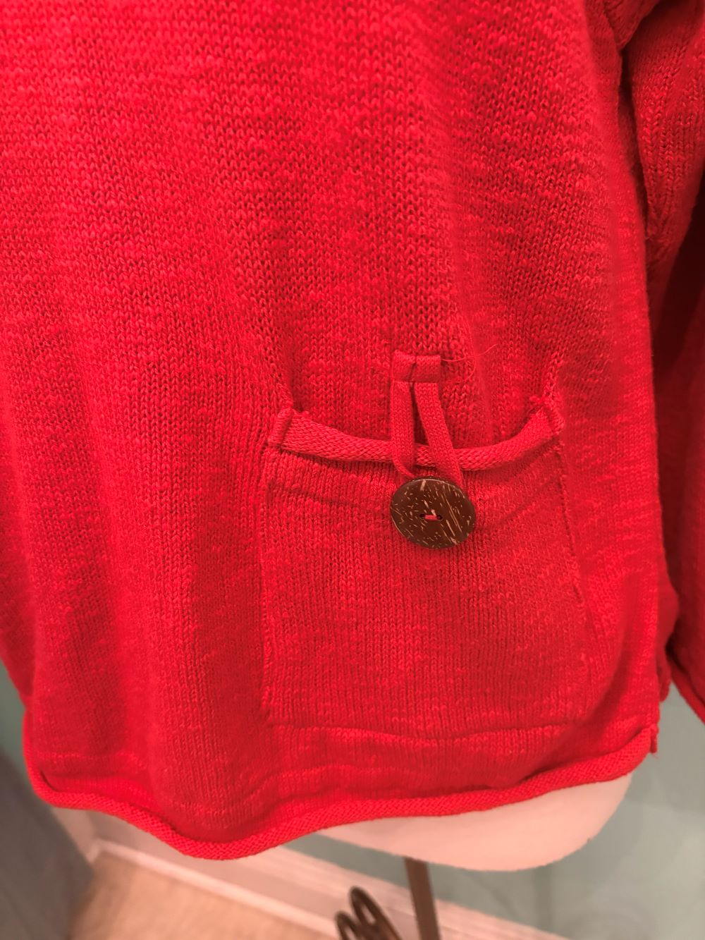 ROLL NECK BUTTON POCKET 100% COTTON -AVALIN