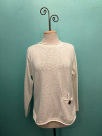 ROLL NECK BUTTON POCKET 100% COTTON -AVALIN