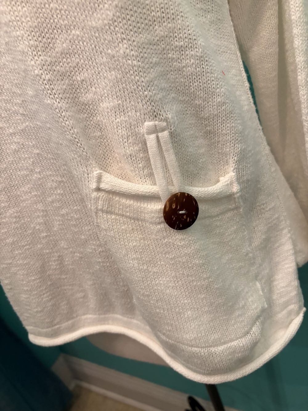 ROLL NECK BUTTON POCKET 100% COTTON -AVALIN