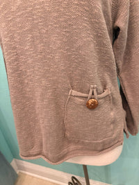 ROLL NECK BUTTON POCKET 100% COTTON -AVALIN