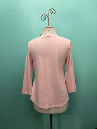 SWING CREW NECK 3/4 SLEEVE TEE-LULLABY-COTTON LANI