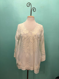 RIVEDA TONAL BLOUSE-NATURAL-JOHNNY WAS