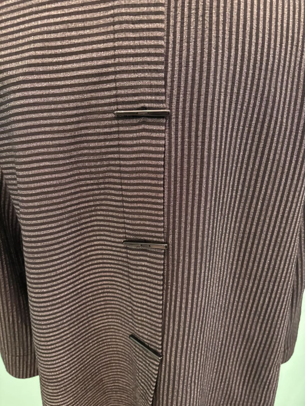 BLACK/GREY STRIPE CROP JACKET-MOONLIGHT