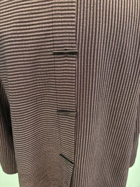 BLACK/GREY STRIPE CROP JACKET-MOONLIGHT