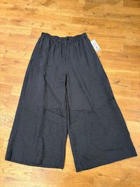 STRIPE WIDE LEG CROP PANT-MOONLIGHT