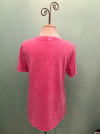 PRAIRIE S/S TEE-MINERAL PINK-COTTON LANI