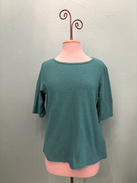 ELBOW SLEEVE BOXY TEE-RIVIERA-CUT LOOSE