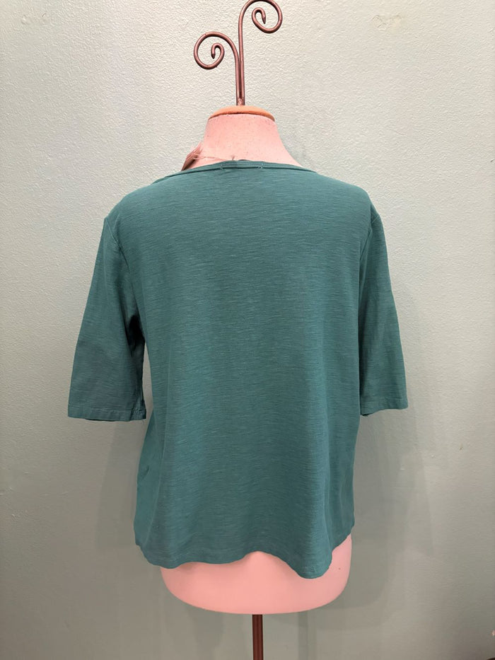 ELBOW SLEEVE BOXY TEE-RIVIERA-CUT LOOSE