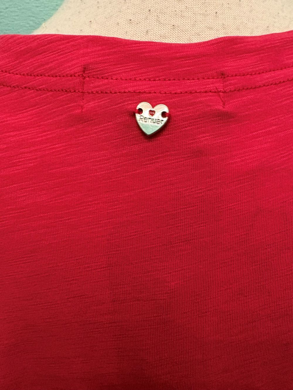 BOATNECK 3/4 SLEEVE TEE-TERRA COTTA-RENUAR