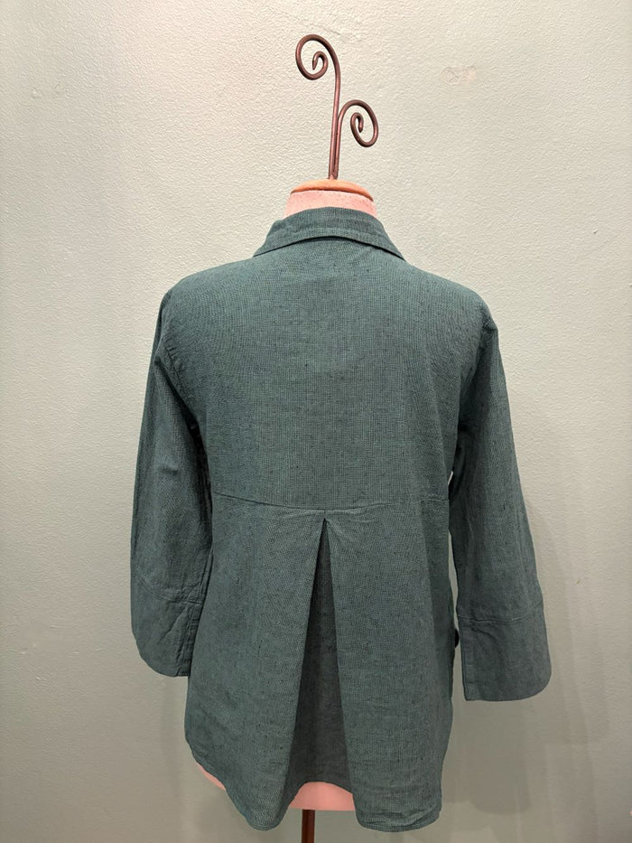 CROSS HATCH CROP EASY SHIRT-RIVIERA-CUT LOOSE