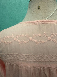 L/S FLOWY TOP WITH LACE YOKE-ROSEWATER-MODODOC