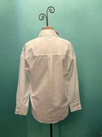 L/S CLASSIC OVERSIZE SHIRT-OFF WHITE-MODODOC